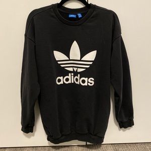 Adidas black and white sweatshirt